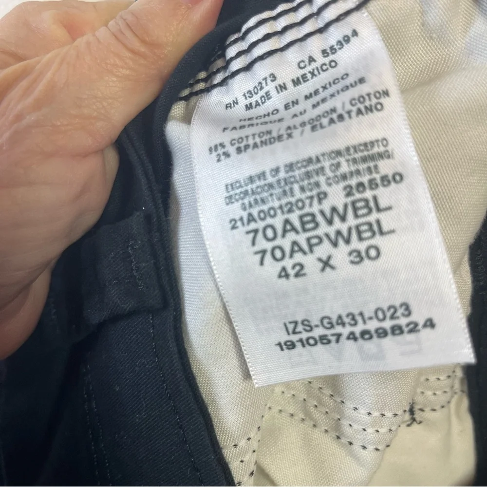 42x30 Mens Wrangler Flex for Comfort Pant Relaxed‎ Fit Black Cargo NWT M15